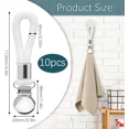 thumbnail image 2 of Zyler - 10 Pcs Towel Hanging Clips Hooks Dish Cloth Tea Hand Hangers Kitchen Cafe Us, 2 of 6