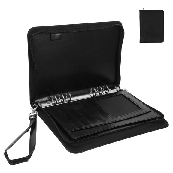 FRCOLOR Zipper Binder Portfolio Binder With Zipper Document Organizer Binder Portfolio Binder Organizer Portfolio Organizer Office Portfolio Folder A5