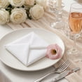 thumbnail image 3 of REGALWOVEN Set of 12 Cloth Napkins, Washable and Reusable Table Dinner Napkins for Home, Restaurant, Weddings, Event and Parties White 16x16inch, 3 of 6