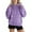 Purple, variant on Viadha Womens Winter Clothing Hoodies Sweatshirts Casual Long Sleeve Pullover Tops Loose Hooded Sweatshirt with Pockets