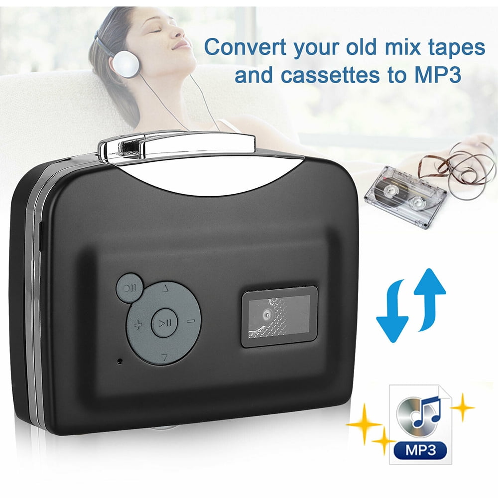 Cassette Player Portable Walkman Cassette Converter Tapes to MP3 via