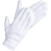 20 Pcs White Cotton Gloves| Cotton Gloves for Eczema| Cotton Gloves for Dry Hands| Moisturizing Gloves for Eczema| Inspection Gloves| Coin Handling and Jewelry Inspection Gloves|