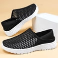 thumbnail image 7 of Domuza Orthopedic Dress Shoes for Women Arch Support Non Slip Slip on Sneakers Breathable Knitted Mesh Stretch Walking Shoes Comfortable 2026 Foam Shoes Black 6.5（EU-37）, 7 of 7