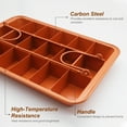 thumbnail image 5 of Brownie Pan Brownie Pan with Dividers Non-stick Divided Brownie Pan with Removable Loose Bottom Baking Mold Pastry Baking Tool for Birthday Cake Party Dessert Restaurant Kitchen Gadgets, 5 of 7