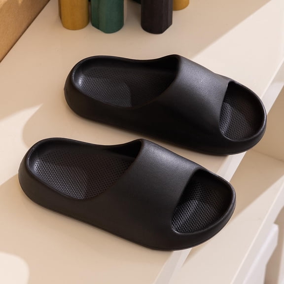 SBYOJLPB Childrens Casual Slippers Comfort Slides for Indoor and Outdoor Kids Solid Color Thickened Home Bathroom Slippers