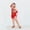 Red, variant on RTKFRFLM Girls Sequin Latin Dance Kids Sparkly Tassel Fringe Dress for Competition and Stage Performance Girls Ballroom Salsa Dancewear with Sequin Details Shiny Outfits