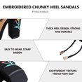 thumbnail image 5 of 1 Pair Delicate Summer Female Sandals Cool Woman Shoes Lady Foot Accessory, 5 of 5