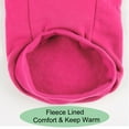thumbnail image 5 of Warm Hooded Dog Sweatshirt Hooded Pet Winter Clothes Coat Fuchsia M, 5 of 7