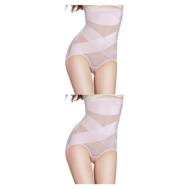 Vogacara Pantalones moldeadores Bragas de cintura alta Moldeadores de cuerpo Bragas Control Dulce regalo Ajuste sedoso Ligero Diseño oculto METRO 2Conjunto