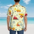 thumbnail image 6 of JUNZAN Heavy Equipment Pattern Hawaiian Shirt for Men,Summer Beach Casual Short Sleeve Button Down Shirts-XX-Large, 6 of 9