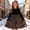 Black, variant on RTKFRFLM Girls Leopard Print Dress Casual Long Sleeve Crewneck A-Line Gown Black 7-8 Years