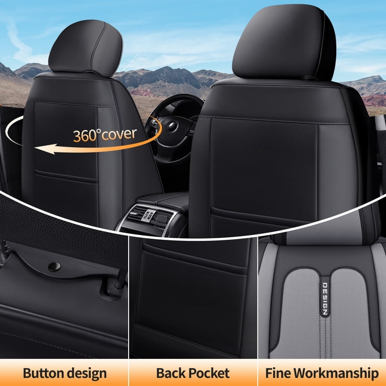 Comfy Ride for Kia Optima 2017 Car Seat Covers Premium Leather Spill Protection ...