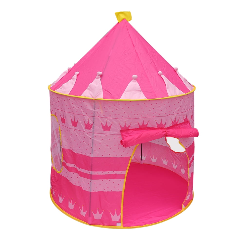 Portable Foldable Tent For Children Tunnel Play Tent For Indoor Outdoor Pink 