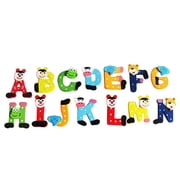 Yirtree Magnetic Letters ABC Alphabet Magnets Colorful Fridge Magnet Uppercase Refrigerator for Kids Educational Preschool Learning Set Spelling Games for Toddlers 3 4 5 Years Old