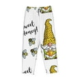 thumbnail image 4 of Xecao Gnome Sweet Honey Women's Straight Lounge Pajama Pants: The Epitome of Relaxed Sleepwear, 4 of 9