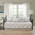 thumbnail image 3 of Home Soft Things 6-Piece Reversible Quilted Daybed Set w/ Bedskirt, Shams & Pillow - Glena Gatework, 75"x39", 3 of 8