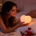 thumbnail image 6 of CQCYD under $5 Heart Night Light, Heart Shaped Night Light, Bedside Lamp forKidsRoom, Touch Control Night Light, Decorative Lamp for Bedroom, Gift for Valentine's Day, Warm White Night Light, 6 of 6