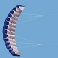 thumbnail image 4 of High Level Parafoil Parachute Double Kiteboard Kite Trainer Trick Kite Parafoil , Blue, 4 of 8