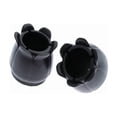 thumbnail image 3 of Furniture Pads Chair Leg Caps Black Lotus Flower Feet Tips with Felt Pads Silicone Furniture Table Legs Covers Table (Color : Black with Felt,Suitable for circular diameters of 22-26mm), 3 of 5