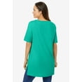 thumbnail image 2 of Woman Within Plus Size Perfect Short-Sleeve Boatneck Tunic, 2 of 5