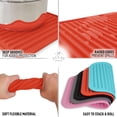 thumbnail image 4 of 2 Pack (9"x12") Silicone Trivets for Hot Pots and Pans - Multi-Purpose & Versatile Trivet Mat - Heat Resistant Silicone Trivet - Durable & Flexible Hot Pads for Kitchen Counter - Orange Red, 4 of 5