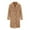Khaki, variant on Lovskoo 2024 Womens 2023 Winter Fleece Teddy Sherpa Jacket Thick Warm Longline Coats with Pockets Overcoat Outerwear Beige