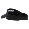 thumbnail image 3 of Adjust Your Focus Embroidered Cotton Twill Sun Visor - Black OSFM, 3 of 5