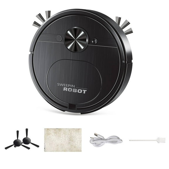 HIBIBUD Vacuum Cleaners for Home Cleaner Automatic Obstacle Avoidance Robot Vacuum and Mop Combo Powerful Suction Smart Vacuum Robot,Black
