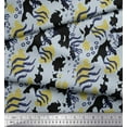 thumbnail image 3 of Soimoi Black Cotton Duck Fabric Leopard & Wild Animal Skin Fabric Prints by Yard 42 Inch Wide, 3 of 3