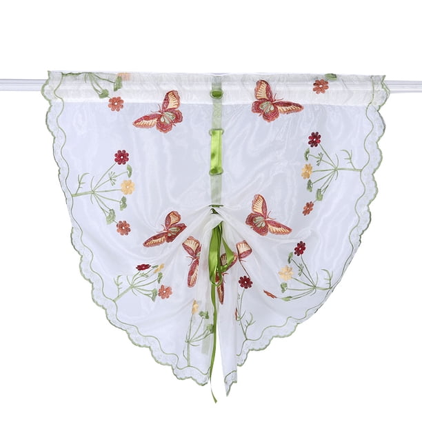 Cortina de ventana Jadeshay Cenefas de Poliéster Color Como imagen Tamaño S M L