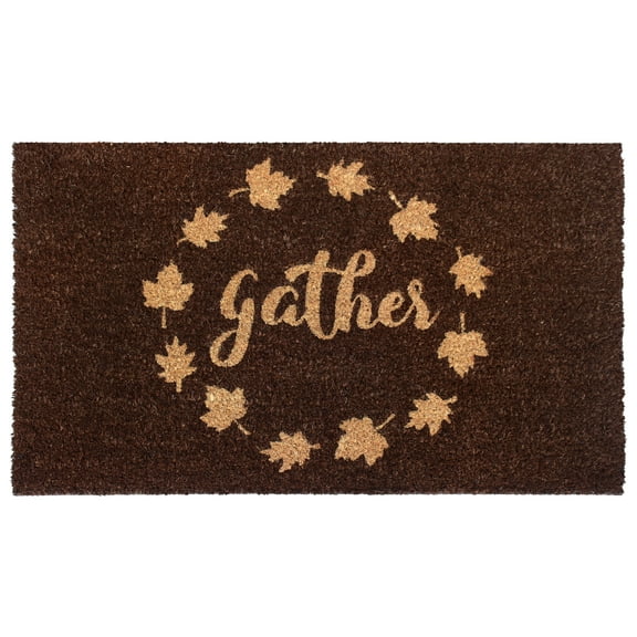 RugSmith Natural Machine Tufted Gather Doormat, 18" x 30"
