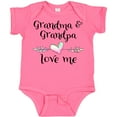 thumbnail image 3 of Inktastic Grandma and Grandpa Love Me Heart Grandchild Boys or Girls Baby Bodysuit, 3 of 5