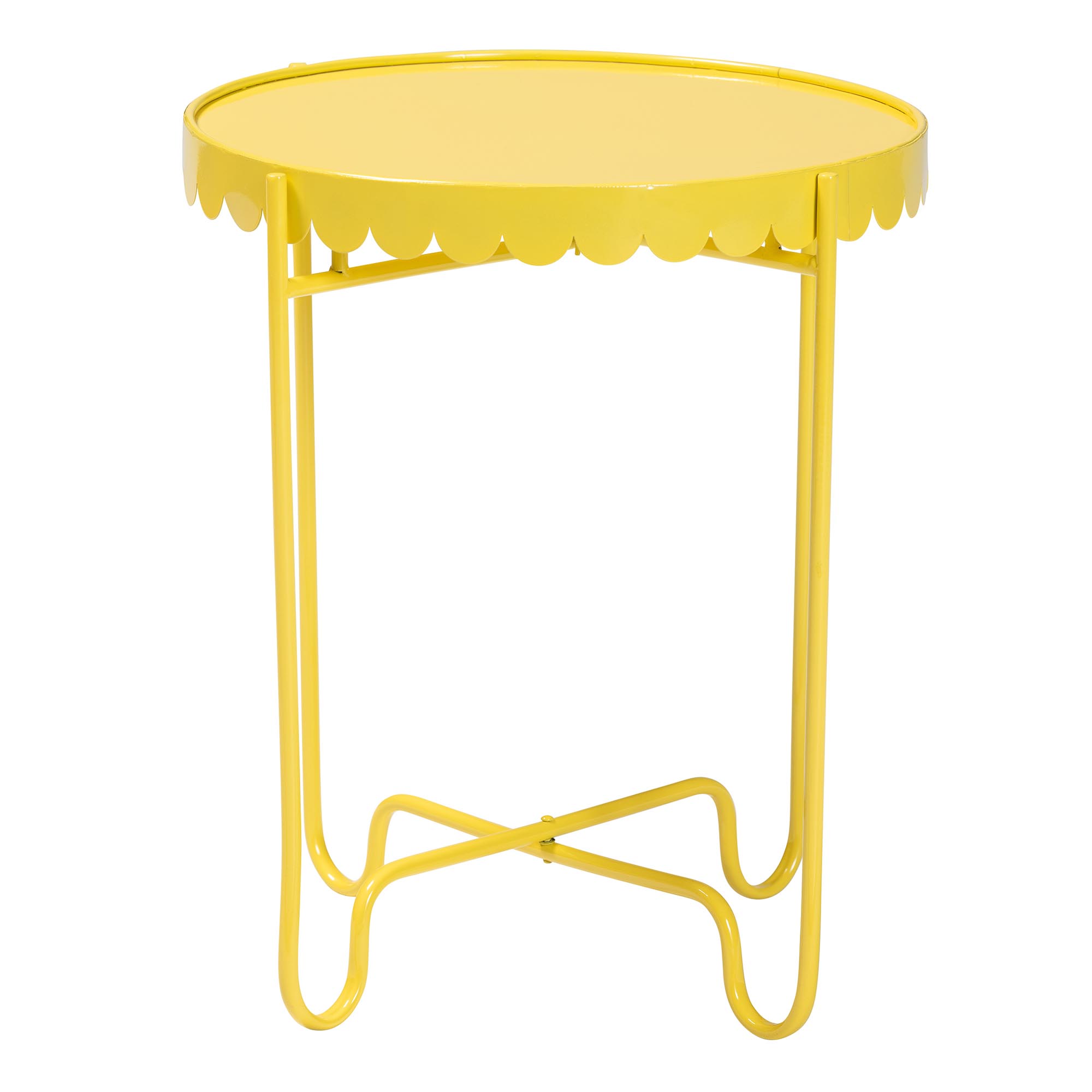 Baxton Studio Laverne Modern Accent Table, 16"W, Yellow