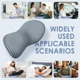 thumbnail image 7 of Emlimny Lumbar Support Pillow, Back Pillow for Low Back Pain Relief, Ergonomic Streamline Car Seat, Office Chair, Recliner and Bed (Gray), 7 of 7