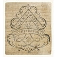 thumbnail image 2 of Wild Apple Portfolio 26x29 White Modern Wood Framed Museum Art Print Titled - Vintage Letter Crest I Antique Border V2, 2 of 4