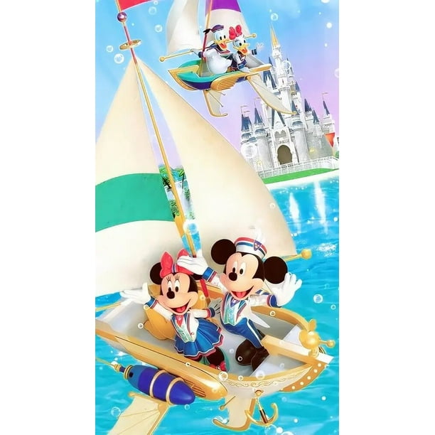 Kit de costura con bordado de diamantes 5D de Disney, punto de cruz de dibujos animados de Mickey Mouse, regalo para decoración del hogar, 2023
