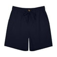 thumbnail image 5 of Summer Shorts for Men Men's Cotton Linen Shorts Elastic Waist Shorts Straight Leg Shorts Sports Pants Beach Pants Knee Length Shorts, 5 of 8