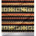 thumbnail image 1 of Soimoi Poly Georgette Fabric Damask & Aztec Southwestern Print Fabric by The Yard 42 Inch Wide, 1 of 3