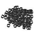 thumbnail image 2 of 100pcs/lot Racing Pigeon Chicken Poultry Clip Leg Ring Bands 8mm Plastic 7-Color Black, 2 of 8