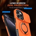 thumbnail image 2 of Slide Privacy Lens Phone Case for Apple iPhone 14 Pro Max, Built-in Magnetic Ring 360° Rotatable Metal Kickstand Hard PC Soft TPU Shockproof Protective Case, 2 of 8