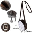 thumbnail image 5 of Lsque Stripes and Sprigs of Lavender Pattern Shoulder Bag – Microfiber Leather Crossbody with Detachable Strap & Handle Ring, Waterproof & Durable, Elegant Everyday Carry, 5 of 5