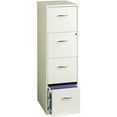 thumbnail image 1 of Scranton & Co 18" 4-Drawer Traditional Metal Filing Cabinet in White, 1 of 14
