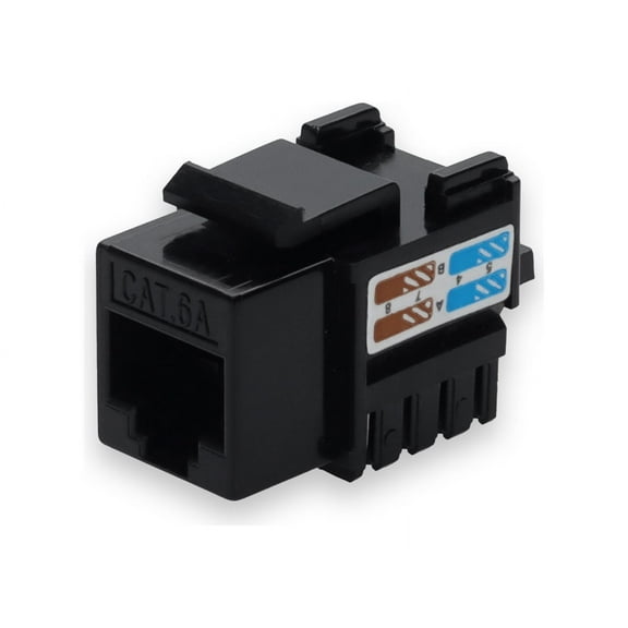 Addon Cat6A Utp Punch Down Keystone Jack Dual Idc 90 Degree