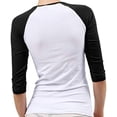 thumbnail image 3 of T-Shirts Cadeaux pour Femmes Logo du Groupe Hollywood Undead Hip Hop Ultra Doux Manches 3/4 Raglan T-Shirt de Baseball, 3 of 4
