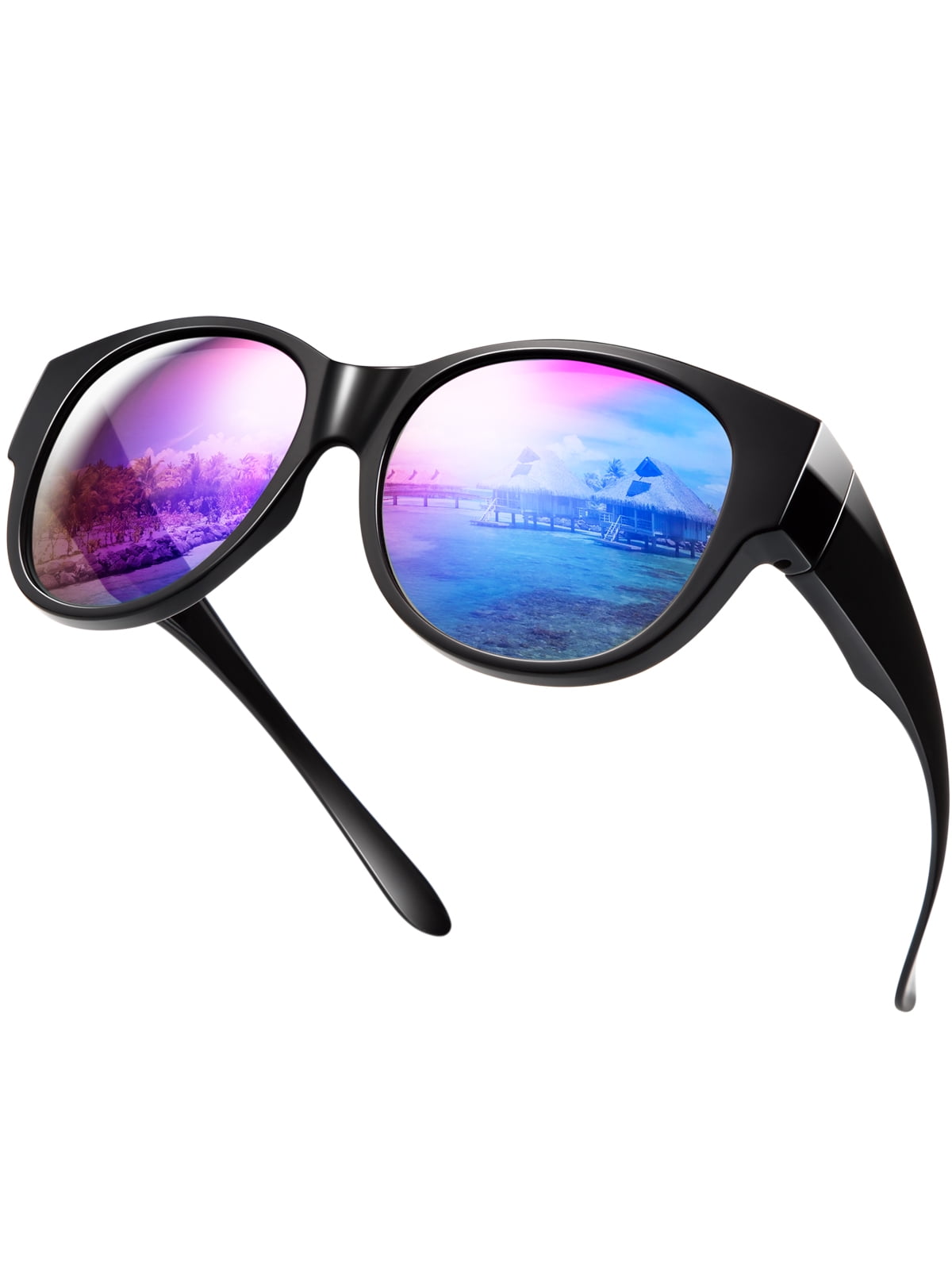 TINHAO Sunglasses Fit over Glasses Wear over glasses with Polarized UV400 Protection lens