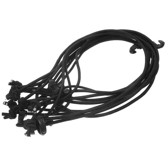 WRITWAA 10Pcs Reusable Cable Ties Plastic Tool Storage with Hooks Black