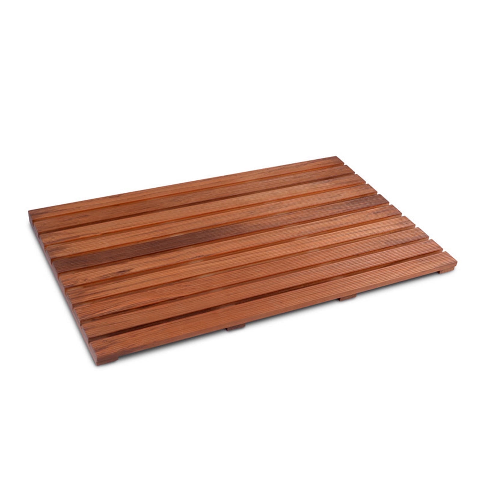 Organizedlife Teak Wood Non-Slip Tub Bath Mat, 31.5 x 19 Inches