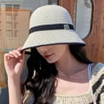 thumbnail image 4 of Wide Brim Anti-UV Cotton Linen Big Visors Breathable Fisherman Cap Fisherman's Hat Beach Cap Sun Hat Bucket Hat PINK, 4 of 8