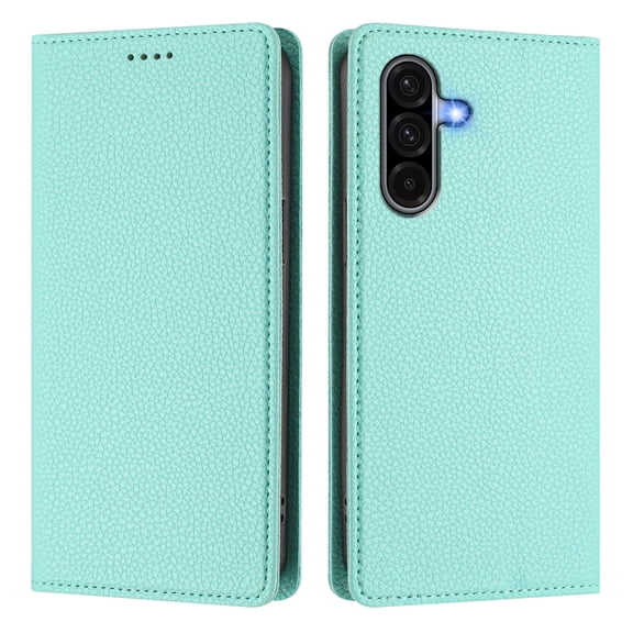 Magnetic Flip Wallet Case for Samsung Galaxy A36 5G,Compatible Card Holder with RFID Protection Built-in Stand TPU   PU Leather Phone Cover, Mint green