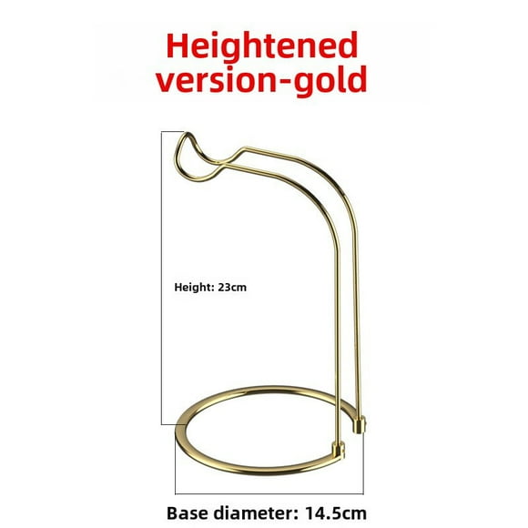 Premium Detachable Stainless Steel Fishing Reel Holder - Adjustable Height Gold Display Rack for Spinning Reels, Durable Anti-Corrosion Stand, Universal Compatibility with Multiple Brands,